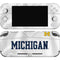 University of Michigan White Jersey Nintendo Switch Lite Skin